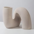 thumbnail image 4 of Peggybuy White Ceramic Vase Boho Nordic Style Abstract Ceramic Vase Unique for Home Decor, 4 of 7