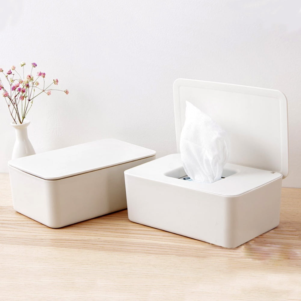 Plastic Wet Wipes Dispenser Dustproof Tissue Storage Box Holder with