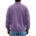 thumbnail image 4 of LTTVQM Mens Casual Polo Shirts Vintage Long Sleeve Button Up Golf Pullover Sweatshirts Retro Streetwear Purple XL, 4 of 4