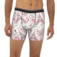 thumbnail image 2 of Rateoe Romantic Travel In Paris Print Men’s Underwear Boxer Briefs Soft Comfortable Underwear Boxer Briefs, Long Leg Briefs,Anti-chafing Boxer Briefs, 2 of 7