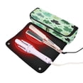 thumbnail image 3 of Hair Tool Organizer Bag with Heat Resistant Mat Removable Travel Storage Case for Hot Air Brushes Curling Irons Various Patterns Shamrocks, 3 of 8