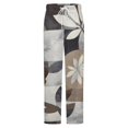 thumbnail image 5 of Abstract Floral Geometric Design Winter Female Pants Flannel High Waist Women Pants Lady Warm Straight Leg Plush Trousers, 5 of 7