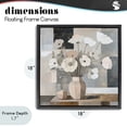 thumbnail image 4 of Stupell Industries Contemporary Muted Pastel Poppies in Cubism Black Floating Frame Canvas Art, 18 x 18, by Heidi Kuntz, 4 of 8