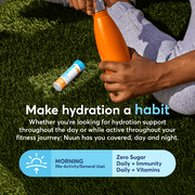 Nuun Immunity: Immune Support Supplement, Blueberry Tangerine + Orange Citrus, 4-Pack (40 Servings)