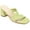 Sage, variant on Journee Signature Womens Genuine Leather Jossette Slip On Block Heel Open Square Toe Sandals