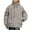 a-Khaki472144, variant on Men's Coat Autumn Winter Solid Color Oversized Hooded Parka With Drawstring Long Sleeve Zipper Utility Pockets Warm Coat For Casual Daily Streetwear Activities Cozy Outerwear