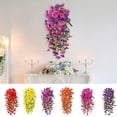 thumbnail image 1 of Simulated Rose Artificial Flower, Wall Mounted Hanging Basket With Intricately Crafted Details, for Living Room Ceiling Decoration, A, 1 of 6