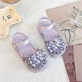 thumbnail image 5 of Jinhomg Toddler Girls Sandals Little Girls Kids Sequin Shoes Lightweight Comfy Wedding School Party Sandals Purple 25, 5 of 6