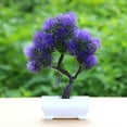 thumbnail image 3 of Artificial Pine Tree Plant Potted Bonsai Wedding Party Desktop Furniture Decor, 3 of 8