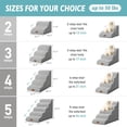 thumbnail image 2 of Dog Stairs for Small Dogs .” H Pet Step with Leakproof Cover High Density Foam Cat Ramp for Couch Sofa or Chair Lightweight Durable Comfort .x.x Step, 2 of 7