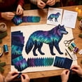 thumbnail image 5 of DIY Embroidery Kit for Beginners, Forest Wildlife Hand Stitching Kit Complete Supplies, Embroidery Kit for Adults Kids Handmade Gift, Forest Embroidery Kit for Wall Decor Craft Gift, 5 of 7
