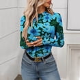 thumbnail image 7 of Luxalzxs Sexy Mesh Tops for Women Slim Fit Floral Lace Long Sleeve Mock Neck Going Out Tops with Thumb Holes, See Through Shirt Blouses Tops Undershirts Mesh Sheer Layering Tops Party Clubwear, 7 of 7