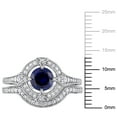 thumbnail image 2 of Everly Women's Created Sapphire Sterling Silver Bridal Set, 2 of 7