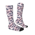 thumbnail image 3 of Fotbe Tropics Palm Trees print Women's Men's Novelty Crew Socks Cotton Socks Knee High Socks for Walking,Running,Nurses,Pregnancy, 3 of 9