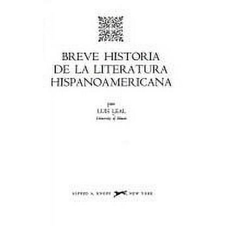 Pre-Owned Breve Historia de la Literatura Hispanoamericana 9780394310152 /