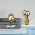 thumbnail image 2 of Marco de fotos antiguo para parejas, marco de fotos vintage para enamorados, redondo de 3x3 pulgadas, marco ornamentado europeo para escritorio y pare, 2 of 8