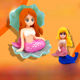 thumbnail image 1 of Decoración de paisaje para pecera pequeña, sirena, princesa sirena, pecera ornamental, sala de estar, pequeña decoración, figura de paisaje, 1 of 2