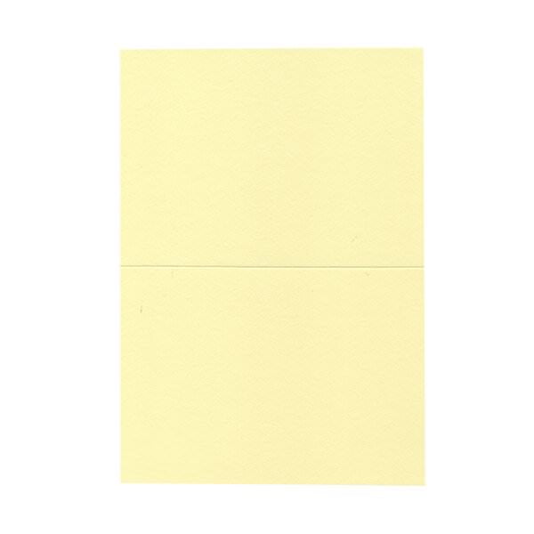 JAM Foldover Cards, 5 x 6 5/8, Light Yellow, 25/Pack