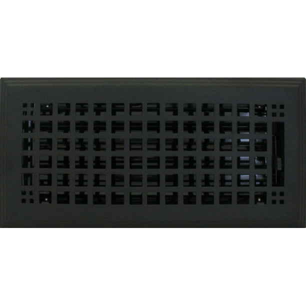 8x10 Flat Black Rockwell Floor Or Wall Register Faceplate