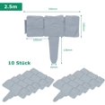 thumbnail image 2 of 10 Pack Stone Look Garden Lawn Edging Gray 245cm Flower Beds Interlocking System Flexible Edging Fence, 2 of 5