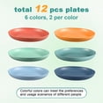thumbnail image 3 of Platos llanos HEYCOME de 25 cm de paja de trigo, set de 12 piezas, 3 of 7