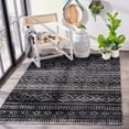 thumbnail image 3 of SAFAVIEH Montage Elijah Geometric Indoor/Outdoor Area Rug, Grey/Black, 4' x 6', 3 of 9