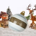 thumbnail image 3 of ESULOMP Giant Christmas PVC Inflatable Ornament 23.6in Outdoor Christmas Ball Giant Christmas Blow Up Ball Xmas Outdoor Outside Holiday Yard Lawn Decor Reusable and Storage Friendly (Merry Christmas), 3 of 4