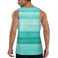 thumbnail image 6 of Rocae Teal Turquoise for Men's Workout Tank Top Men's Running Tank Top Dry Fit Athletic Workout Tank TopsMedium, 6 of 9