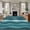 turquoise, variant on Entrance Runner Rug 2'x3', Abstract Turquoise Moire Non-slip Doormat for Indoor Outdoor Entrance, Gradient Coastal Ocean Geometric Throw Floor Mat for Front Door/Living Room/Bedroom/Bathroom/Kitchen