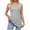 Gray, variant on Timegard Womens Tank Top Ribbed V Neck Sleeveless Solid Color Comfy Fitting Casual Tee Shirts