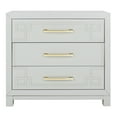 thumbnail image 5 of SAFAVIEH Raina Classic Solid 3 Drawer Chest, Grey/Gold, 5 of 9