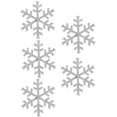 thumbnail image 3 of MasteelfCA 5pcs 40mm SnowFlake Buttons for Scrapbooking Craft Hair Clip Decor (White), 3 of 8