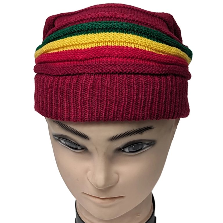 Beanie winter hat green & red stripe fashion Yaomiao 6 Pcs Christmas Hat Christmas Beanie Pom Pom Cuff  main image 2