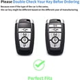 thumbnail image 2 of Key Fob Cover Compatible with Ford Fusion Mustang F-150 Explorer 2013-2017 5 Button TPU Keychain Case Holder Protector,Model-a(black), 2 of 4