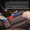 thumbnail image 7 of Car Leather Cup Holder Gap Bag,Universal Car Seat Gap Storage Box, Adjustable Gap Filler Organizer with Cup Holder for Glasses Phones Keys Cards, 7 of 7