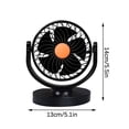 thumbnail image 3 of B Car Fan High Power Wind Cooling Fan For Vehicle Minivan Truck Auto Air Circulator With 12V 24V Plug 6 Inch, 3 of 6