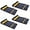 4-Pack, variant on 4 Pack Parking Guide Mat, 21” Heavy Duty PU Wheel Stopper w/Reflective Stripe for Garage Vehicles, Indoor/Outdoor Use
