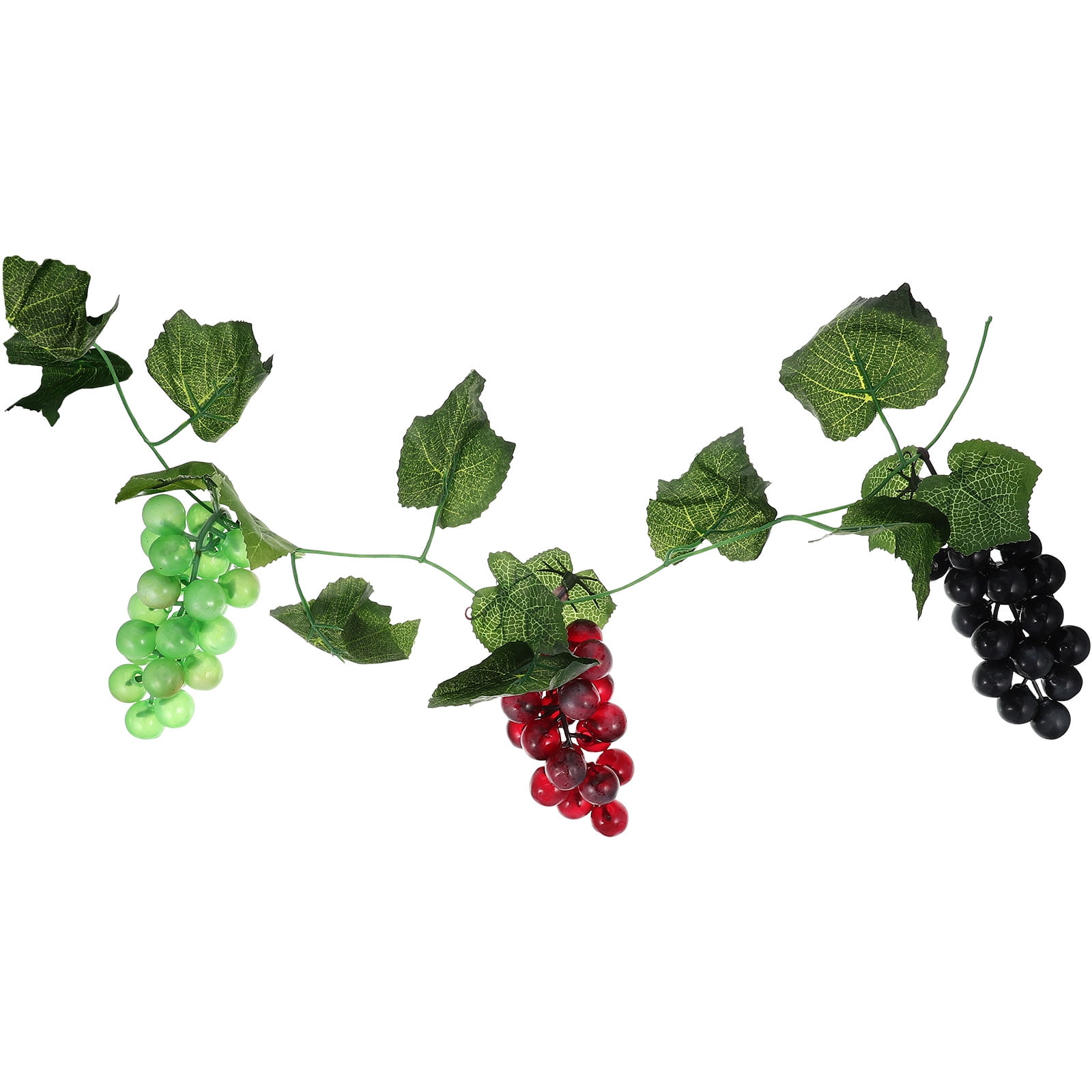 Homemaxs 1 Set of Artificial Grapes Set Fake Fruit Grapes Vine Photography Props Decoration