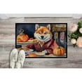 thumbnail image 2 of Carolines Treasures DAC1814MAT 18 x 27 in. Unisex Shiba Inu Fall Kitchen Pumpkins Doormat, 2 of 5