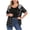 Gray, variant on Hooded Womens Tops Striped Red Cocoon Outerwear Jackets Casual Regular Short Sleeve Outerwear Jackets Summer Tops for Women,M