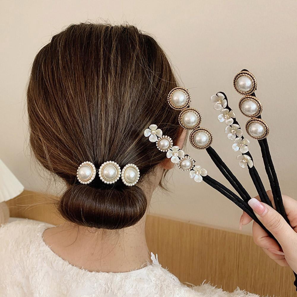 1pcs Fashion Super Fairy Pearl Hair Tie Hair Set H7D1