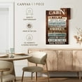thumbnail image 5 of Elephant Stock Cabin Rules I Wall Art - Vertical Canvas Wall Art - Living Room Wall Decor - Inspirational And Typography Canvas - Brown And Blue Decor - 34" x 51", 5 of 8