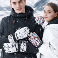 thumbnail image 3 of Invierno Esquí Guantes de nieve Mujeres Hombres Pantalla táctil resistente al agua Guantes cálidos c Golovejoy Mitón deportivo, 3 of 7