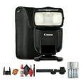 thumbnail image 1 of Canon Speedlite 430EX III-RT Flash – Radio Sans Fil & TTL Optique, Synchronisation Haute Vitesse, Tête Rebondissante et Pivotante, Design Compact + Support Flash + 4x AA avec Chargeur + Kit de Nettoyage (Ensemble), 1 of 8