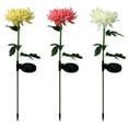 thumbnail image 2 of Mother's Day Gifts! Suncoda Fake Flowers, 3PCS Solar Chrysanthemum Lights Outdoor LED Garden Lights Plug Ground Decorative Lights for Pathway Patio Lawn Yard Walkway Mothers Day Gifts, 2 of 8
