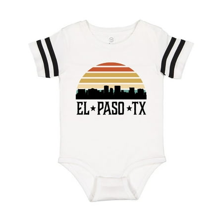 

Inktastic El Paso Texas Skyline Retro Gift Baby Boy or Baby Girl Bodysuit