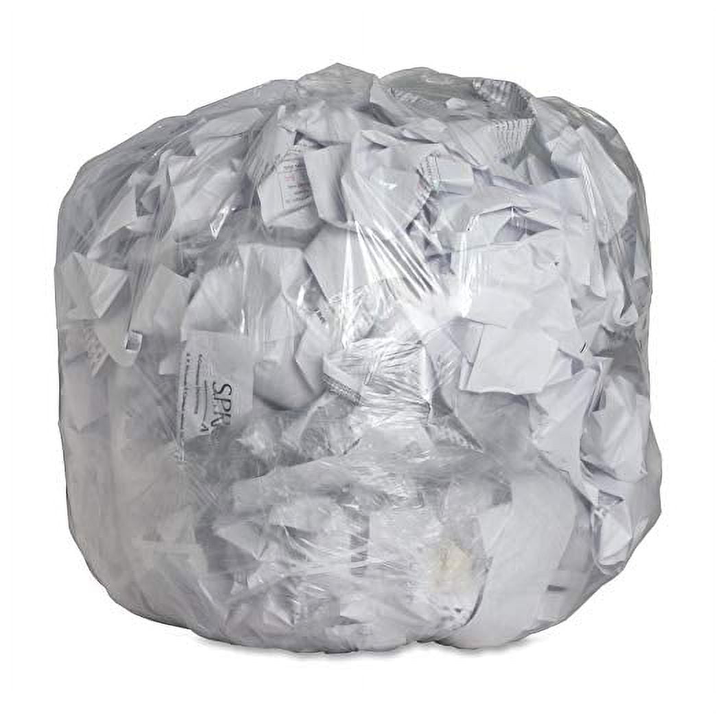 Ox Plastics Clear Can Liners Trash Bags - Large Transparent, Heavy-duty Recycling Garbage Bags - Perfect for Commercial Use for Anywhere - 55 Gallon & 1.5mil Thick Clear (50 Bags)