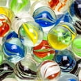 thumbnail image 2 of 100 piezas de canicas de vidrio clásicas coloridas surtidas tradicionales, canicas de ojo de gato, juguetes de juego clásicos, 2 of 4