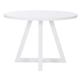 thumbnail image 3 of Linon Nico Table à Manger Ronde avec Pattes Inclinées en Bois Blanc Pur, 3 of 15