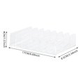 thumbnail image 3 of Organizador de maquillaje Estuche de almacenamiento de cosméticos transparente de 7 rejillas Caja de almacenamiento de maquillaje compacta para mesa de lavado, 3 of 3